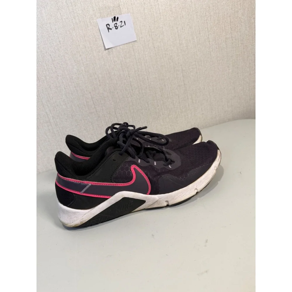 Nike Legend Essential 2 Womens Training Shoes Black Pink CQ9545-014 Size 11